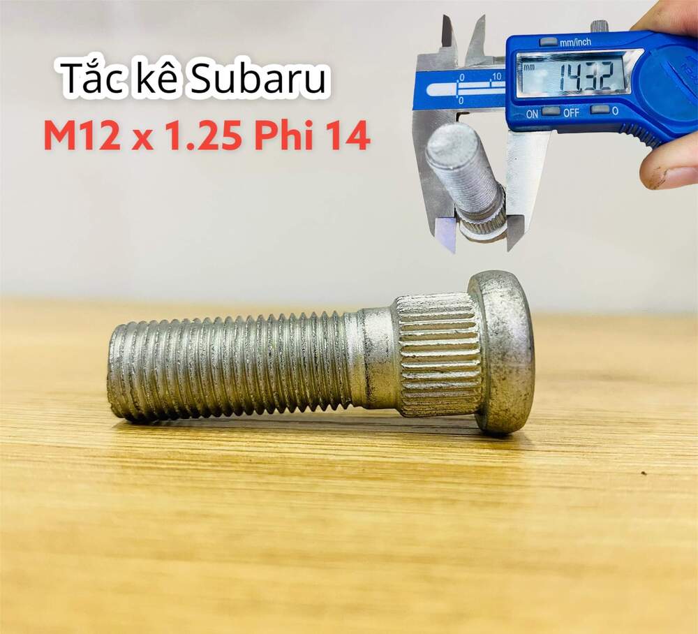 Tắc kê Subaru M12 x 1.25 Phi 14