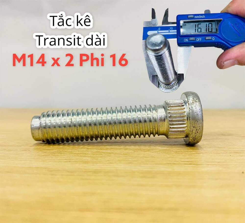 Tắc kê Transit Dài M14 x 2 Phi 16